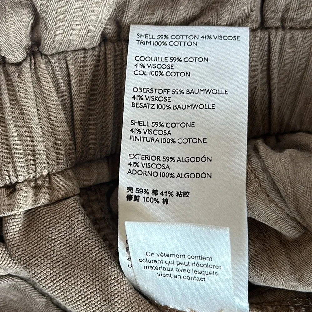 Free People Margate Paper Bag Waist Pants Barrel Leg Elastic Waist Utility Sz S - Picture 15 of 15